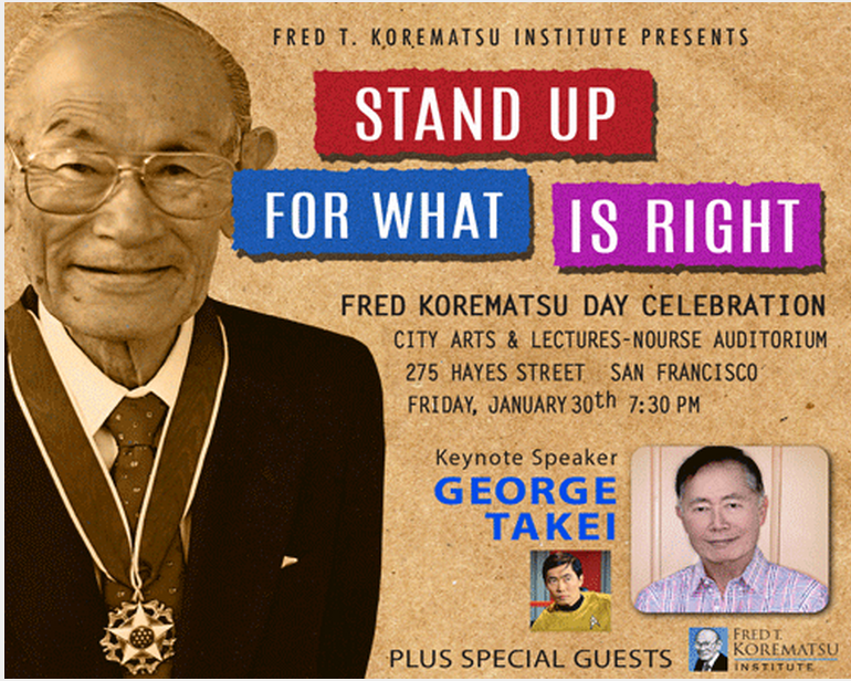 Fred Korematsu Day Celebration Featuring Keynote Speaker George Takei