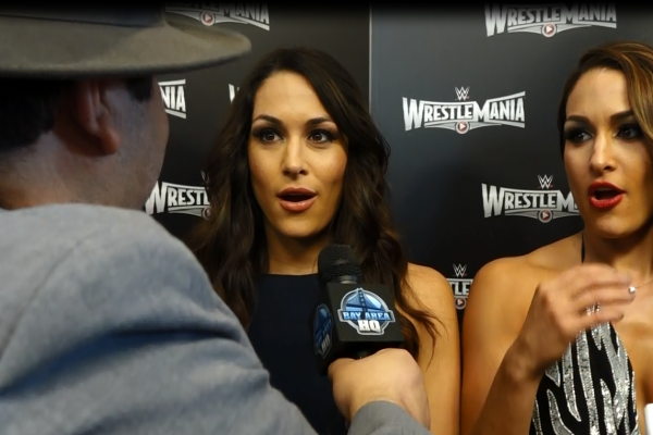 Nikki Brie Bella Bella Twins Wrestlemania 31 San Francisco Levis Stadium Interview