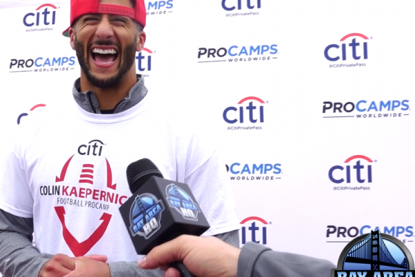 Colin Kaepernick ProCamps Golden State Warriors Champions 2015 49ers Interview!