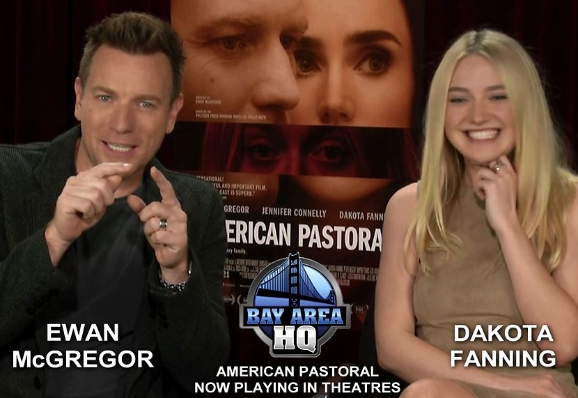 Dakota Fanning and Ewan McGregor American Pastoral Interview 2016 Movie