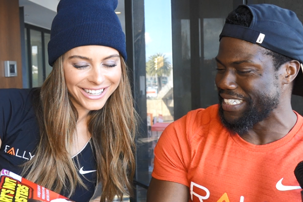 Kevin Hart Maria Menounos Interview San Francisco Cereal Box Rally Health Healthfest Bay Area HQ