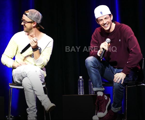 Grant Gustin Tom Felton The Flash Interview Full Panel San Jose Silicon Valley Comic Con 2017 Photo