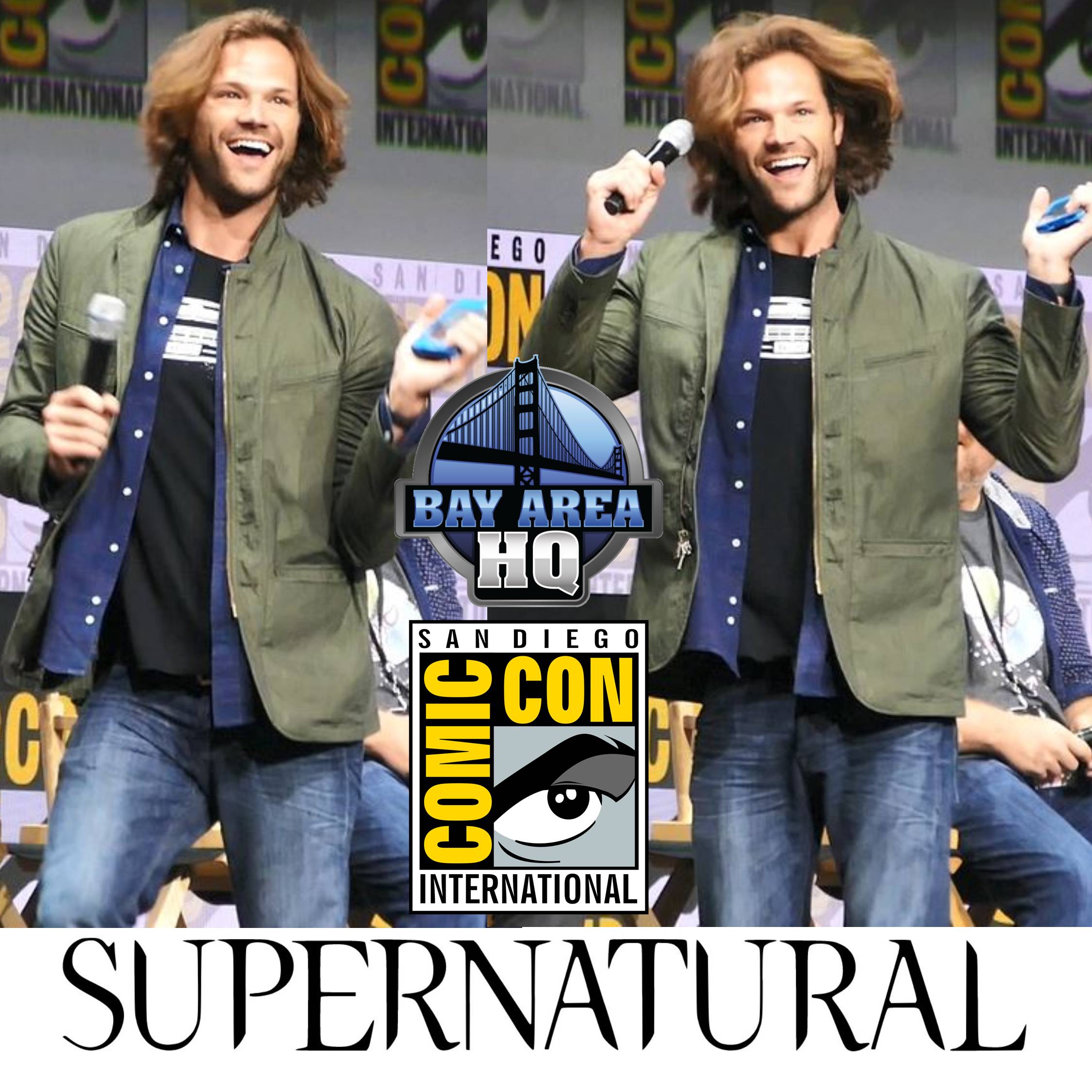 Jared Padalecki Dances like fan at Supernatural San Diego Comic Con 2017 Panel Hall H
