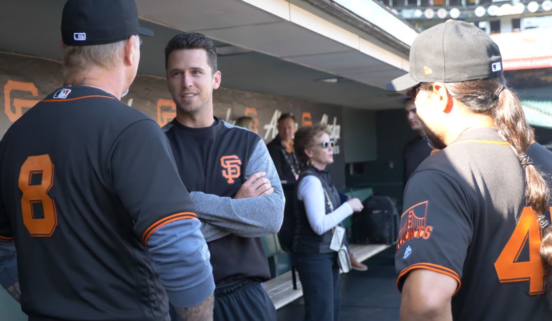 Metallica Buster Posey 2017 San Francisco Giants James Hetfield Kirk Hammett Metallica Night Rehearsal