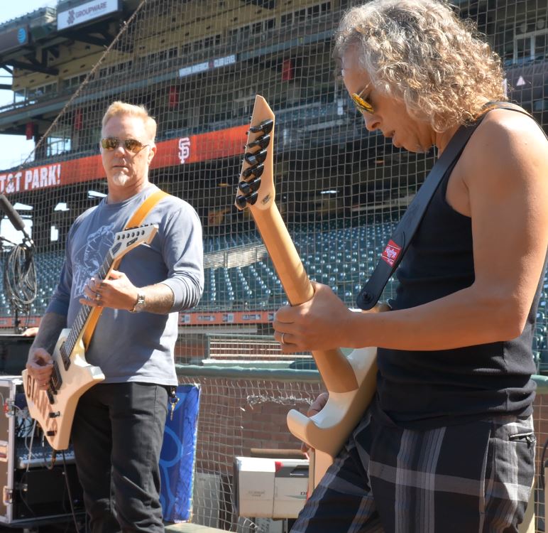 Metallica Star Spangled Banner 2017 San Francisco Giants James Hetfield Kirk Hammett Metallica Night Rehearsal